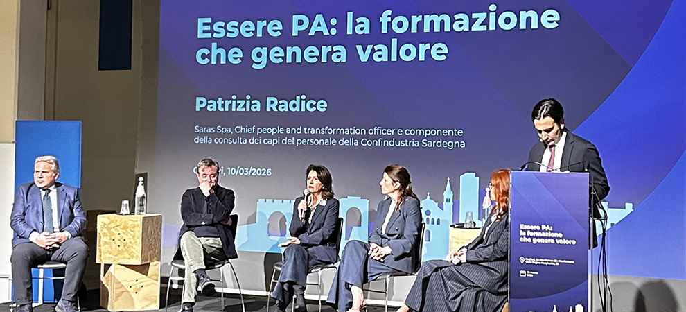 Il convegno “Essere PA: la formazione che genera valore” ha visto la partecipazione di Saras con l’intervento di Patrizia Radice, Chief People and Transformation Officer, che ha portato la prospettiva di una grande realtà industriale.