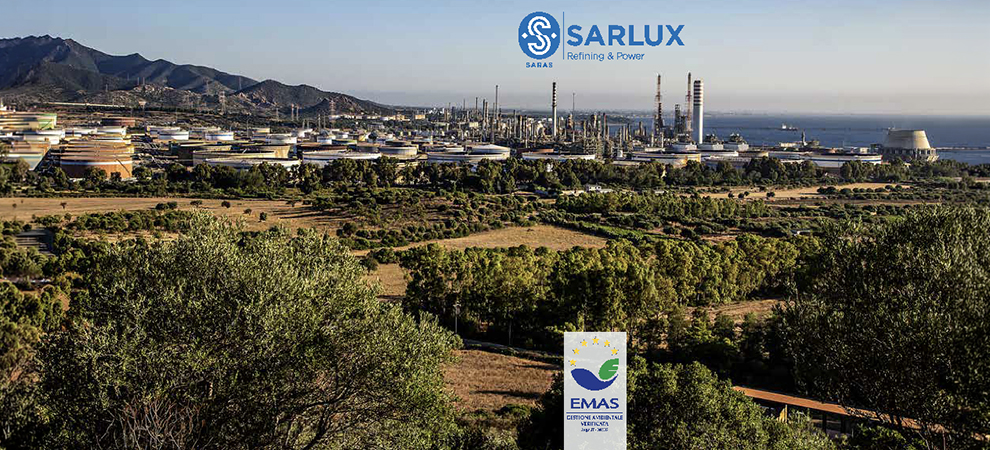 Lo Stabilimento Sarlux di Sarroch ha ottenuto il rinnovo della Registrazione EMAS.